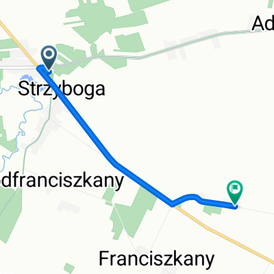 Strzyboga do Nowa Trzcianna