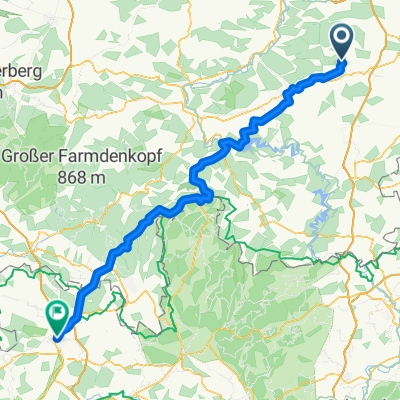 Alter Stadtweg, Neustadt an der Orla nach Steinweg 24, Coburg