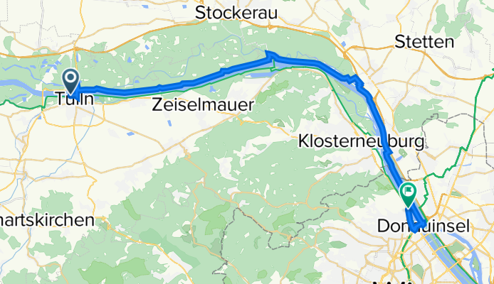 2022 Tag-Day 5 Tulln-Wien Nußdorf lila-violet Route