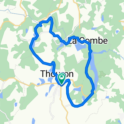 Route de Compreignac, Thouron to Place des Pins, Thouron