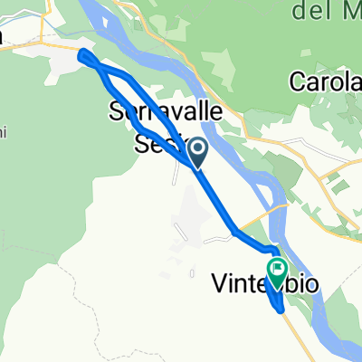 Da Corso Giacomo Matteotti 319, Serravalle Sesia a Via Baraggione 7, Vintebbio