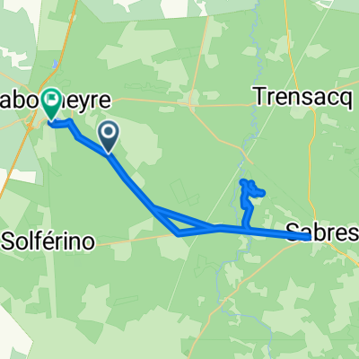 De Unnamed Road, Labouheyre à Rue des Érables 50, Labouheyre