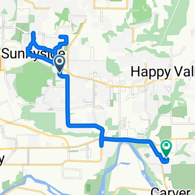 12014 SE Sunnyside Rd, Clackamas to 16352 SE Widgeon Ct, Damascus