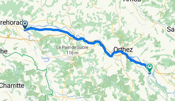 De 165 Rue Juzan, Sorde-l'Abbaye à Rue de l'Église, Maslacq