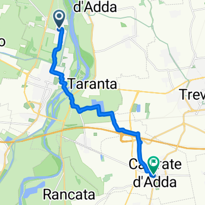 Da Via Monsignor Tosi 19, Cassano d'Adda a Via Rinaldo Paladini 7, Casirate d'Adda