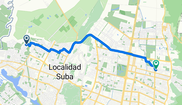De Carrera 136a 151-02, Bogotá a Calle 164b 8h51, Bogotá