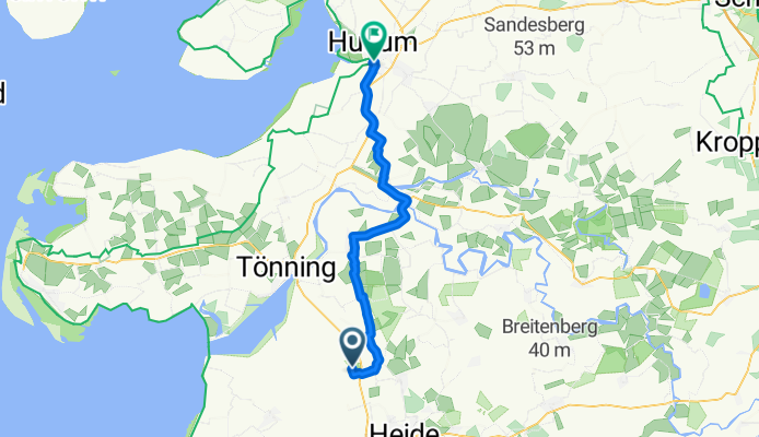 Am Weißen Moor 5, Neuenkirchen nach Poggenburgstraße 12, Husum