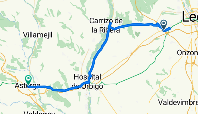 Camino-09: Leon (Valverde Virgen)-Astorga