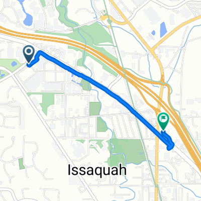 755 NW Gilman Blvd, Issaquah to 80 NE Gilman Blvd, Issaquah