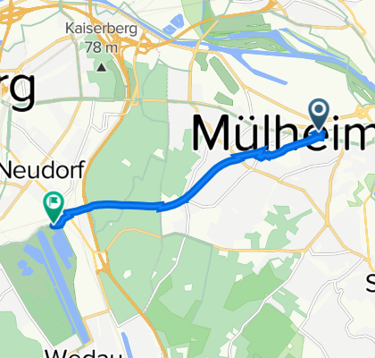 Abkürzung Mülheim nach Duisburg
