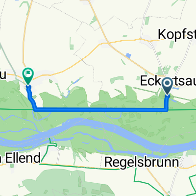 Route von Schloß 1, Eckartsau