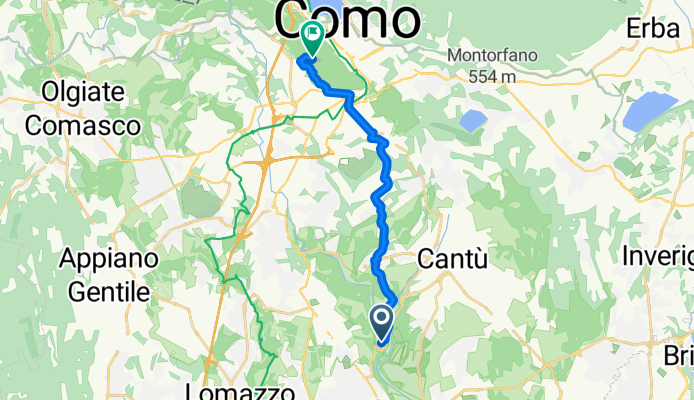 Da Via Conciliazione 14, Cantù Asnago a Via Monte Croce 2–10, Como