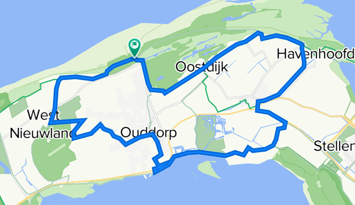 Fietsroute met uitzicht op Hompelvoet