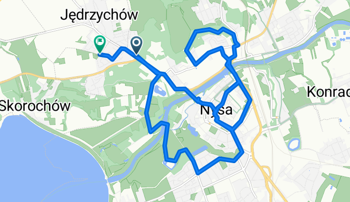 Gołębia 2, Nysa do Stanisława Witkiewicza 22, Nysa