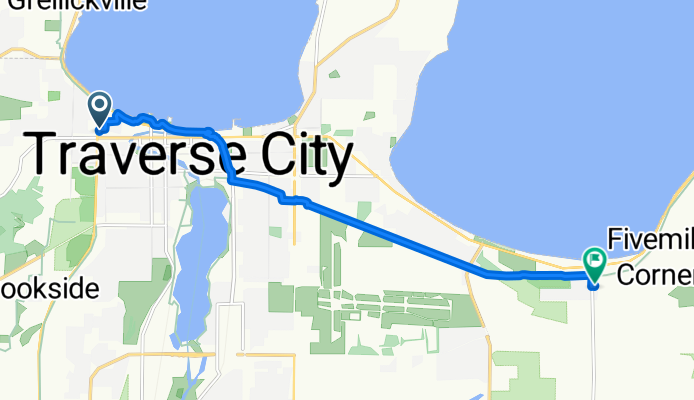124 N Division St, Traverse City to 3810 4 Mile Rd N, Traverse City