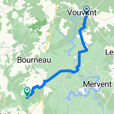 Itinéraire à partir de 32 Rue du Calvaire, Vouvant