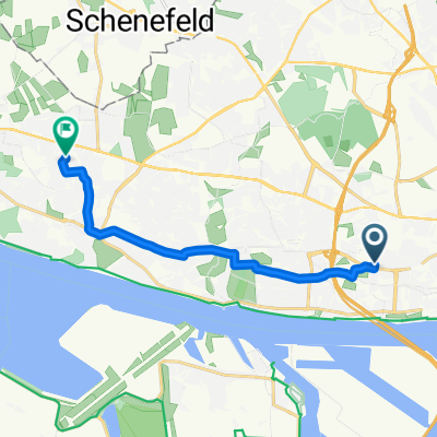 Behringstraße 102, Hamburg nach Siebenbuchen 57, Hamburg
