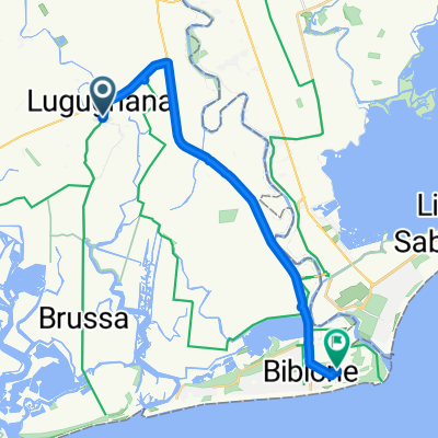 Route from Via Chiesa 40, Lugugnana