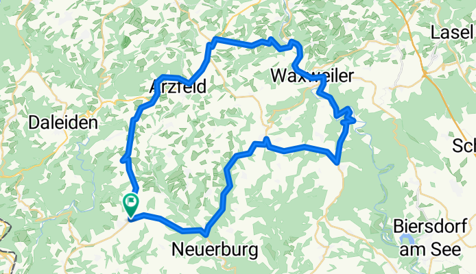 Leuk fietsrondje door de Zuid Eifel langs Waxweiler en Krautscheid 45 km