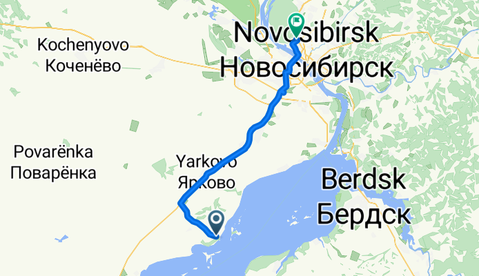 Маршрут в Жуковского Улица, 106А, Новосибирск