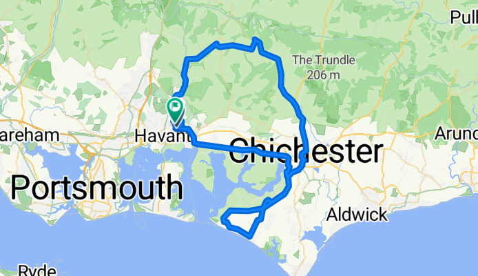 South Downs and sea loop