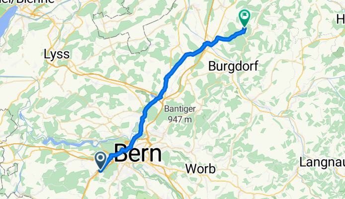 Wangenstrasse 132, Bern nach Dorf 15, Rumendingen
