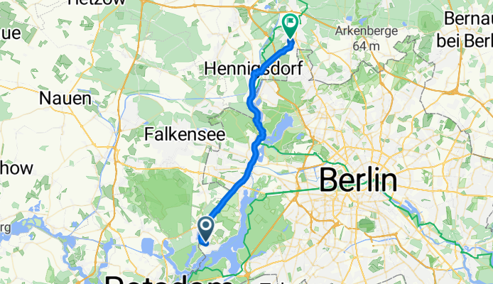 Pfändnerweg 19A, Berlin nach Jacob-Wins-Straße 27, Hohen Neuendorf