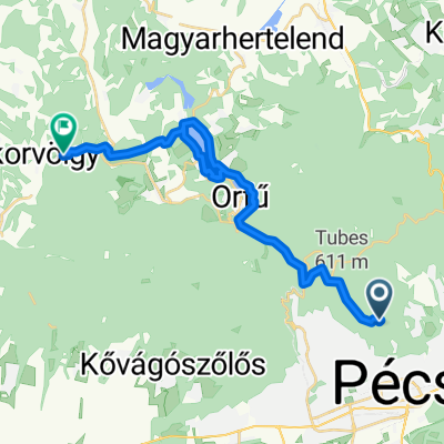 PÉCS MISINA - ORFÜ - ABALIGET VÁ. - PÉCS