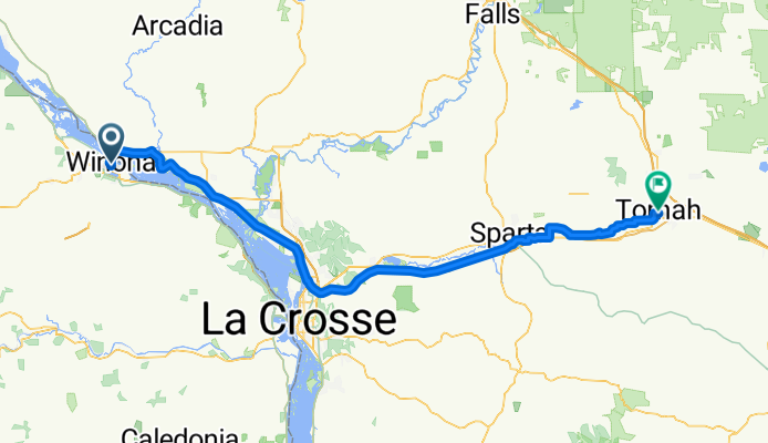 Winona to Tomah, Wi