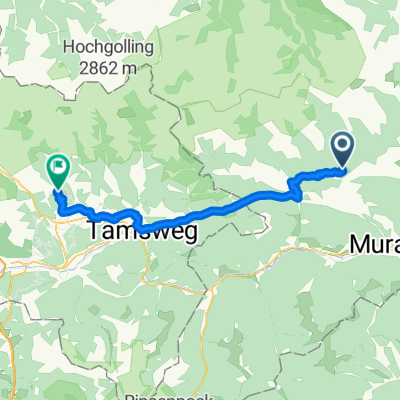 Schöderberg 69 nach Faningberg 179, Weißpriach