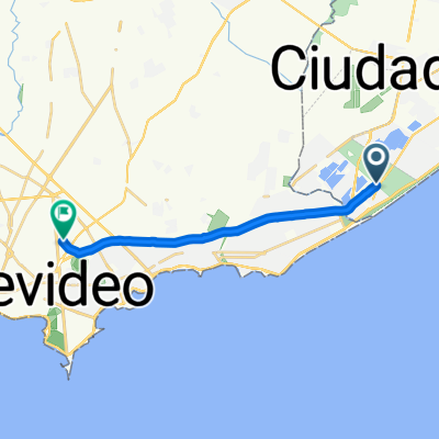 De San Luis 1111, Barra de Carrasco a Avenida General Garibaldi 2597, Montevideo