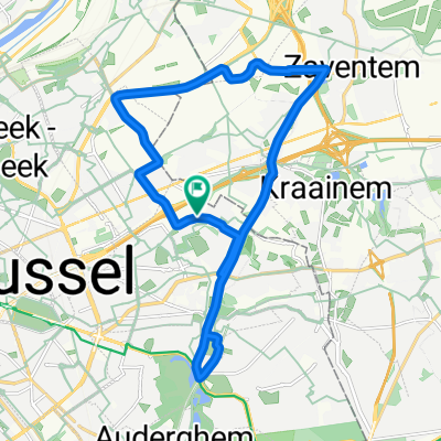 Trasa z Avenue Marcel Thiry 194–210, Woluwe-Saint-Lambert