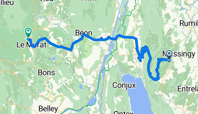 La Scierie, Cessens to 127 Route d'Hauteville, Virieu-le-Grand