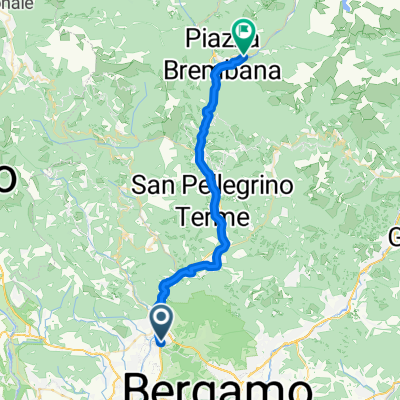 Da Via dei Sentieri 25, Almè a Via Miralago 8, Moio De' Calvi