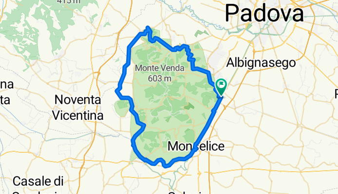 Pista ciclabile e2 Anello dei Colli Euganei