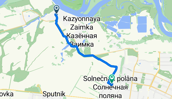 От Школьная улица, 11А, Барнаул до Утренняя улица, 18, Барнаул