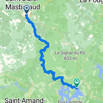 De Rue Zizim 27, Bourganeuf à D3A2, Royère-de-Vassivière