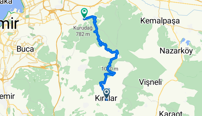 Kırıklar İzmir dağ yolu. 5. sanayi ya cıkar.