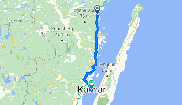 Björngatan, Oskarshamn to Östra Sjögatan 18, Kalmar