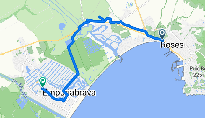 C-260 58, Roses nach Carrer Alberes 120, Empuriabrava