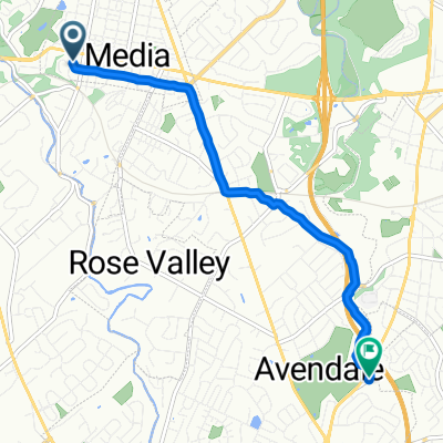 333 W Jefferson St, Media to 700 Avondale Rd, Wallingford