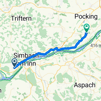 Bajuwarenstraße 3, Kirchdorf am Inn nach Rathausstraße 6-8, Bad Füssing