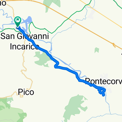 Da Traversa Seconda di Via Civita Farnese Nord 9, San Giovanni Incarico a Traversa Seconda di Via Civita Farnese Nord 9, San Giovanni Incarico