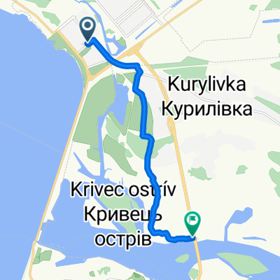 От проспект Героїв АТО 13, Кам’янське до Автошлях Т 0412