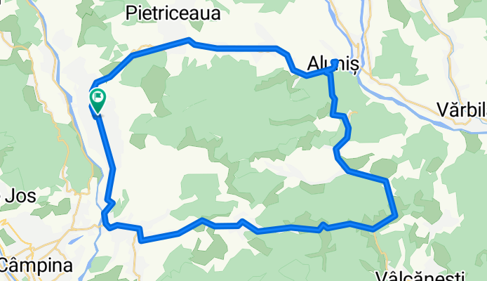 Brebu –Bertea -  Alunis – Cosmina de Sus – Bustenari – Telega – Brebu