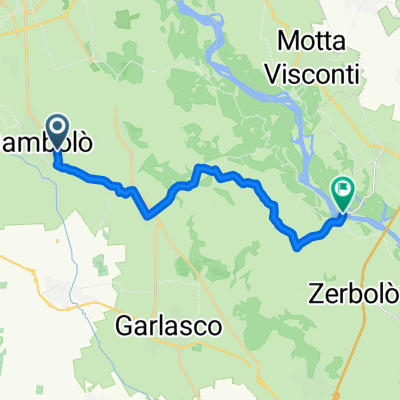 Da Via Lomellina 48–50, Gambolò a SP185, Bereguardo