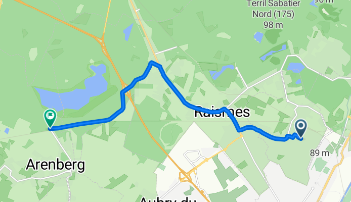 De 2–6 Rue Gabriel Péri, Beuvrages à Drève des Boules d'Hérin, Wallers