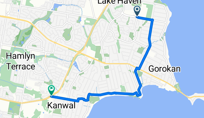 Lakehaven to Wyong hospital