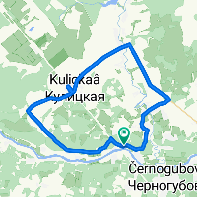 От Береговая улица, 9А, Кулицкое до Береговая улица, 9, Кулицкое