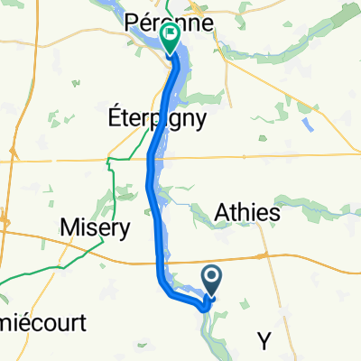 De Rue de Bretagne 1, Falvy à Route de Paris 3, Péronne